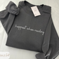 Happiest When Reading Embroidered Sweatshirt