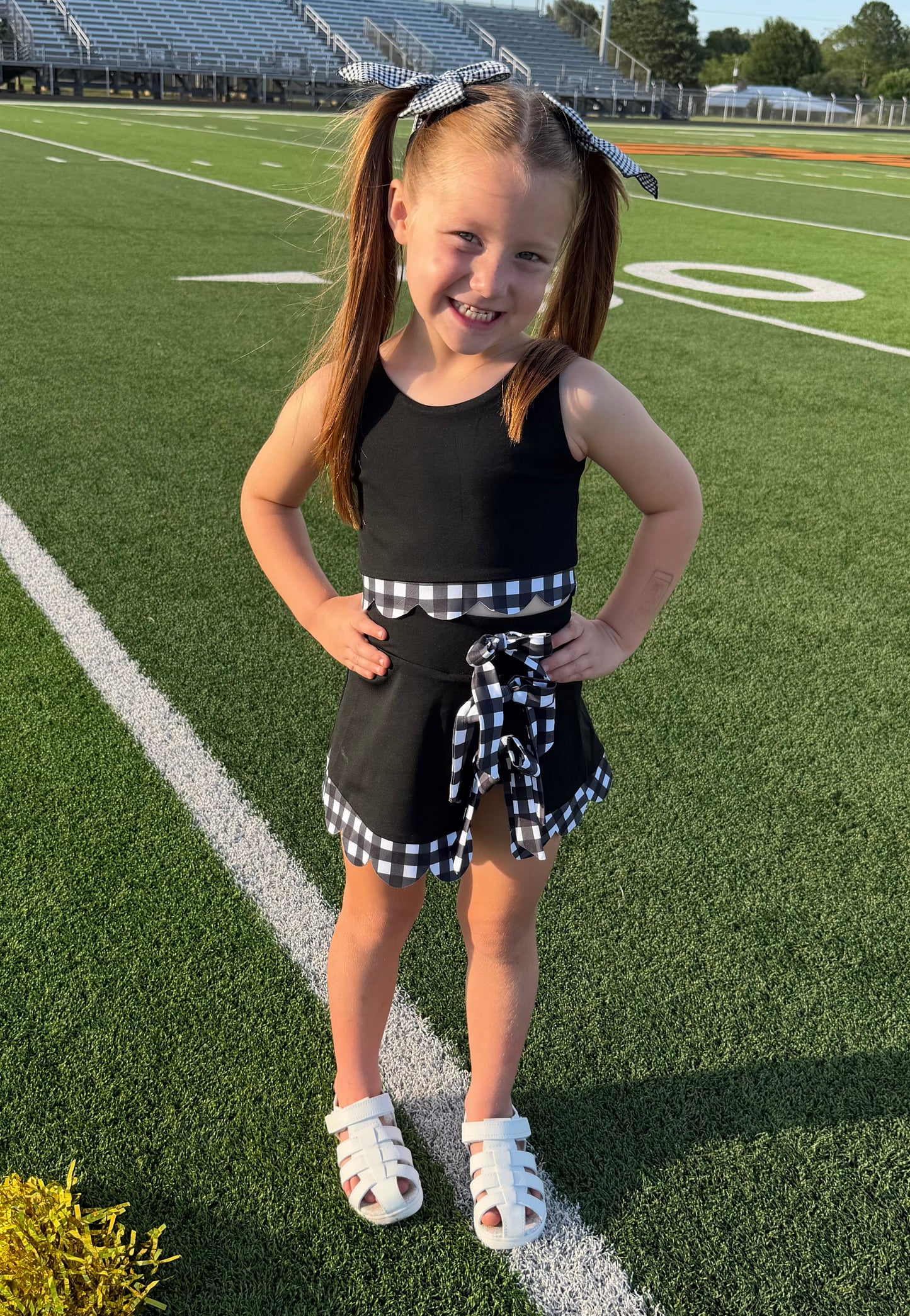 Custom Gingham Girls Two Piece Skirt Sets *Pre Order* *7 COLORS AVAILABLE*