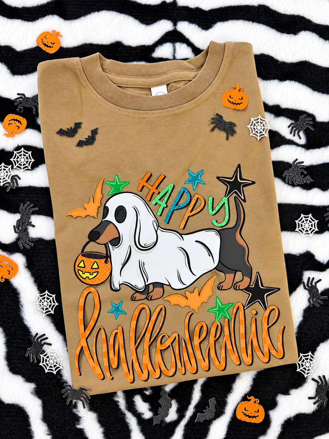 Happy Halloweenie Ghost Tee