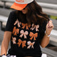 Orange and White Bows Tee