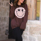 Checkered Smiley Sweatshirt