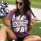 Maroon and White Retro Tee