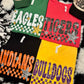 Checkered Faux Glitter Stars School Spirit Custom Tee