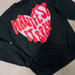 Manifest It, Baby – Black Hanes Crewneck (Front & Back Print)
