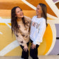 Beige Sequin Turkey Corded Crew