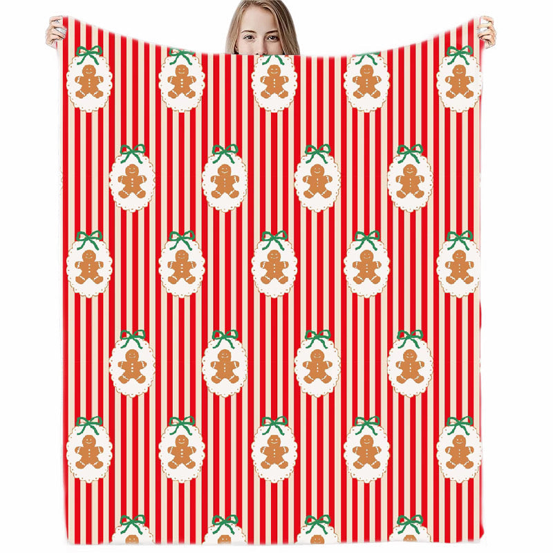 Striped Gingerbread Blanket *Pre Order* *CIJ SPECIAL*