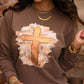 Gold Smudge Cross Tee/Long Sleeve