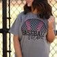 Checkered Baseball Mama Tee
