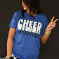 Cheer Checkered Pick Your Color Tee