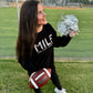 MILF Embroidered Corded Crew