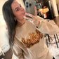 Thankful Sequin Corded Crew