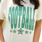 Green Football Stars Tee
