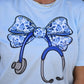 Floral Stethoscope Tee
