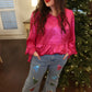 Metallic Babydoll Tops