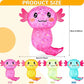 Glitter Axolotl Squishy *July 15-19 Shipment*