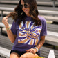 Purple and Gold Retro Tee