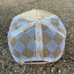 **SALE** RTS Tan Checkered Trucker Hat