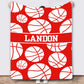 Custom Name Sport Blanket *CIJ SPECIAL*