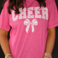 Cheer Gingham Bow Tee