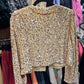 Gold Velvet Sequin Jacket