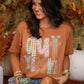 **SALE** RTS Autumn Faux Patch Tee