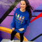 Blue Nutcracker Sequin Corded Crew