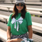 **SALE** RTS Green Game Day Bow Tee
