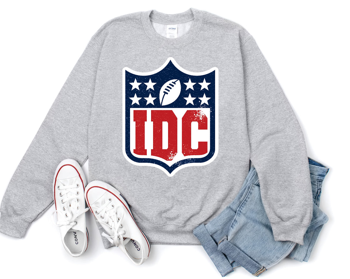 IDC Red and Blue Tee/ Sweatshirt