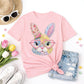 Floral Pearl Bunny Tee