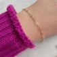 Gold Heart Chain Bracelet