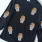 (MULTI COLOR) Sequin Basketball Corded Crews
