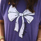 **SALE** RTS Purple Game Day Bow Tee