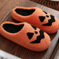 Orange Jack O Face Slippers *CIJ SPECIAL*