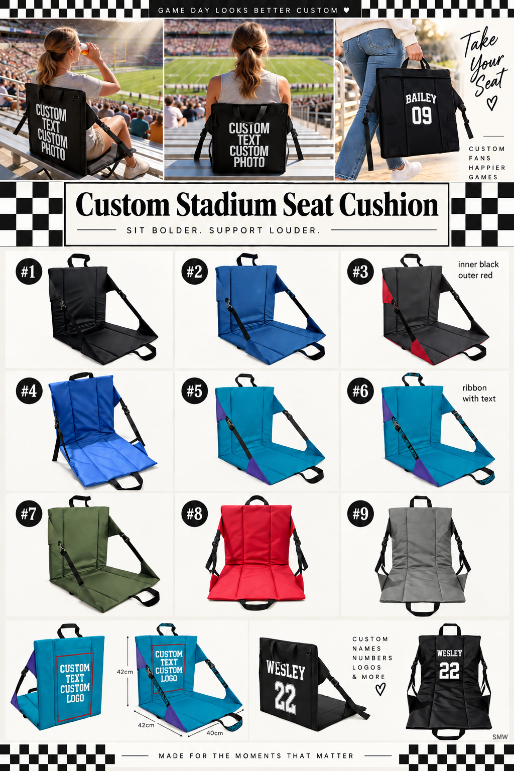 Stadium Seat Cushions