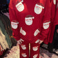 RTS Red Santa Sequin Textured Set