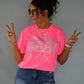 Mama Neon Pearl Bow Tee