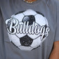 Custom Faux Glitter Soccer Tee