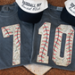 Custom Camo Stitches Numbers Tee