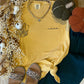 Mustard Dainty Mama Embroidered Tee