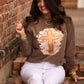 Gold Smudge Cross Tee/Long Sleeve