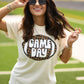 Game Day Checkered Football Tee