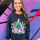 RTS Charcoal Watercolor Tree Scene Corded Crew