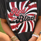 Red and Black Retro Tee