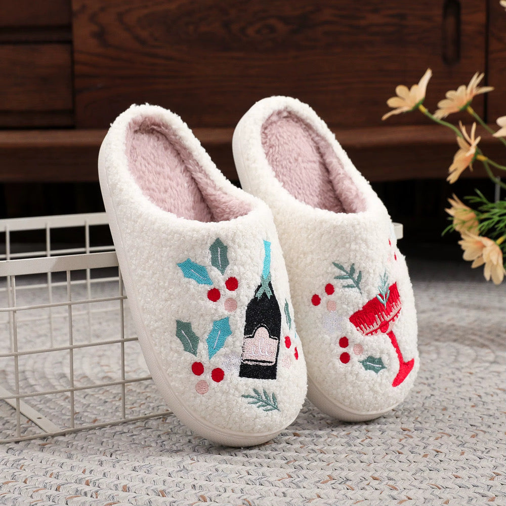 Holiday Drinks Slippers *CIJ Special*