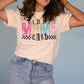 Tired Moms Club Checkered Tee