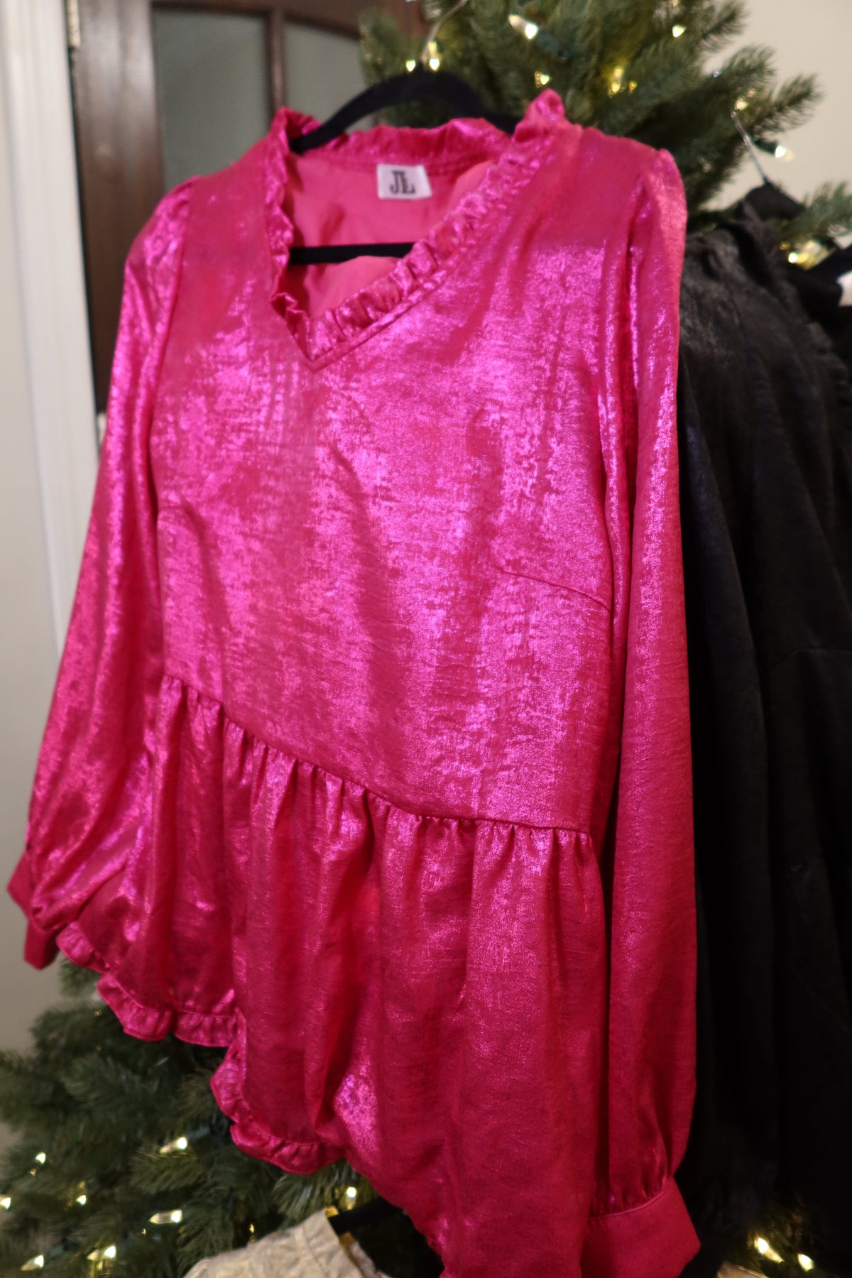 Metallic Babydoll Tops