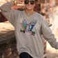 Faux Rhinestone Duck Sweatshirt