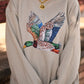 Faux Rhinestone Duck Sweatshirt