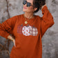 Plaid Floral Pumpkins Sweatshirt