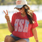 USA Stripes & Bows Tee